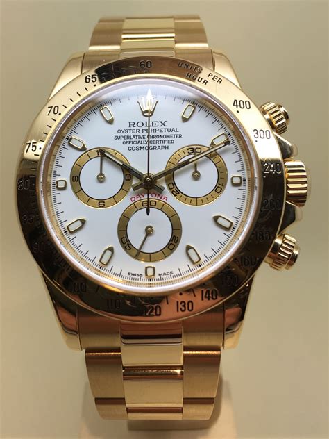 vintage white gold rolex daytona|18k gold rolex daytona.